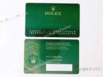 Original Rolex Green Warranty Card with Hang Tag / Customizable